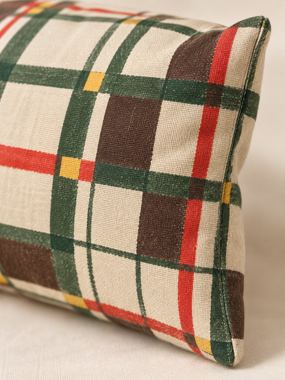 Cabin Check Pillow Cover