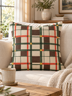 Cabin Check Pillow Cover