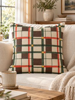 Cabin Check Pillow Cover