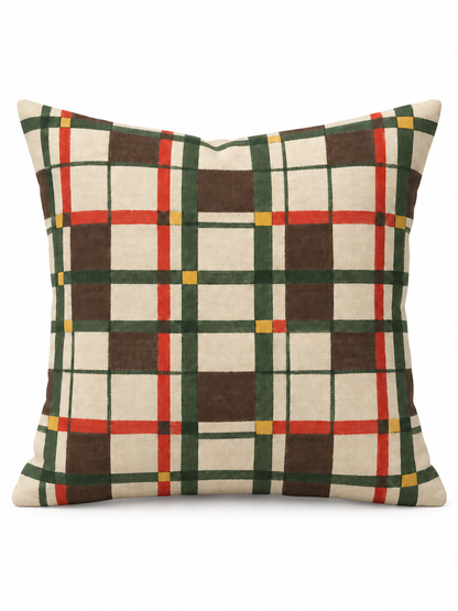 Cabin Check Pillow Cover