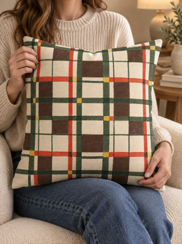 Cabin Check Pillow Cover