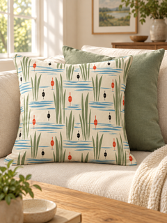 Lake Reed Pillow Cover